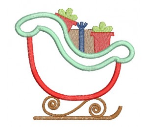 Stickdatei - Schlitten